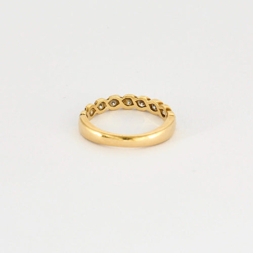 Bague 50 Bague en or jaune et diamants 58 Facettes DV9700-1-50-24