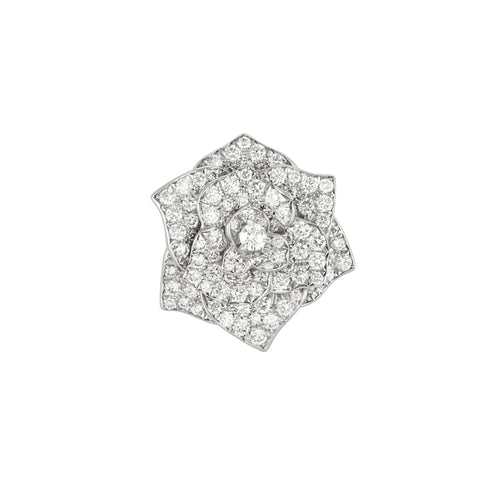 Bague 54 PIAGET - Rose - Bague en or blanc et diamants 58 Facettes DV0707-2-54-3