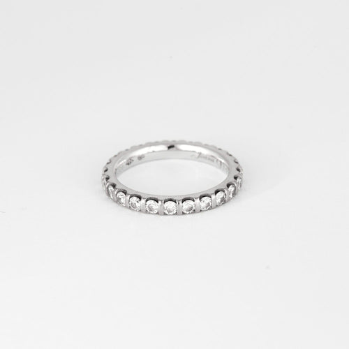 Bague 52 MAUBOUSSIN - Alliance "indispensable & Universelle" - Tour complet or blanc et diamants 58 Facettes DV0842-1-52-1