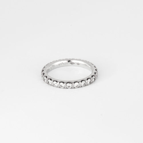 Bague 52 MAUBOUSSIN - Alliance "indispensable & Universelle" - Tour complet or blanc et diamants 58 Facettes DV0842-1-52-1