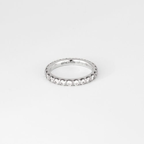 Bague 52 MAUBOUSSIN - Alliance "indispensable & Universelle" - Tour complet or blanc et diamants 58 Facettes DV0842-1-52-1