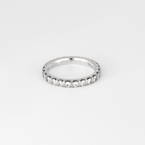 Bague 52 MAUBOUSSIN - Alliance "indispensable & Universelle" - Tour complet or blanc et diamants 58 Facettes DV0842-1-52-1