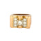 Bague 52 Bague Tank en or rose, platine et diamants 58 Facettes DV9454-11-52-1