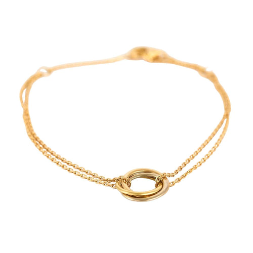 Bracelet CARTIER - Bracelet Trinity sur chaîne - trois ors 58 Facettes DV0877-2