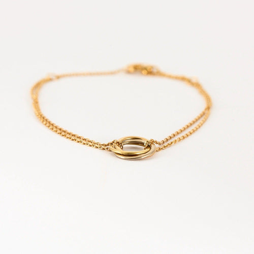 Bracelet CARTIER - Bracelet Trinity sur chaîne - trois ors 58 Facettes DV0877-2