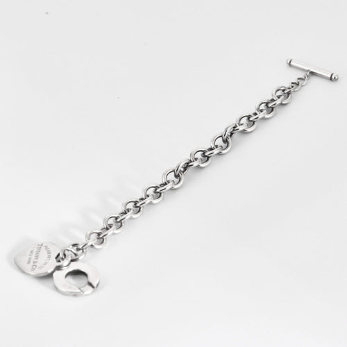 Bracelet Tiffany & Co - Return to Tiffany - Bracelet plaque cœur avec fermoir à bascule en argent 58 Facettes DDV10164-1