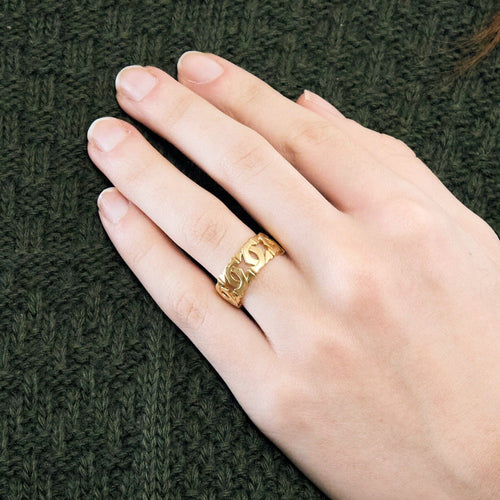 Bague 51 CARTIER - Bague bandeau or jaune 58 Facettes DV9937-3