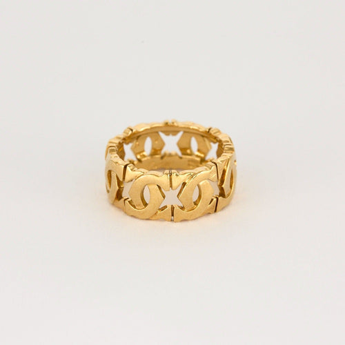 Bague 51 CARTIER - Bague bandeau or jaune 58 Facettes DV9937-3