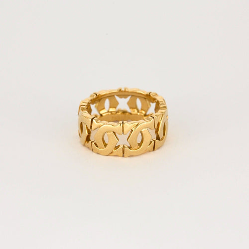 Bague 51 CARTIER - Bague bandeau or jaune 58 Facettes DV9937-3