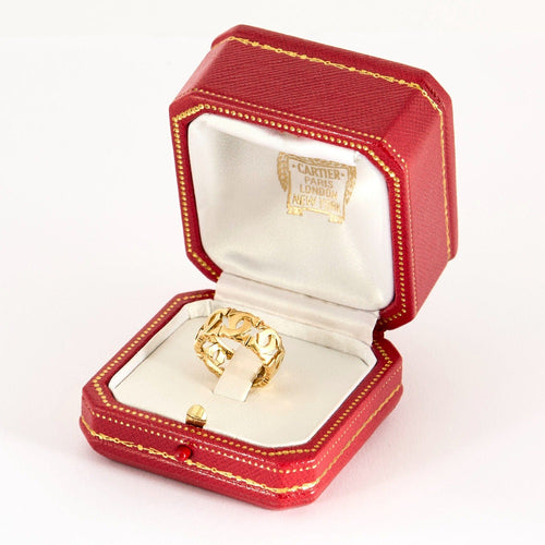 Bague 51 CARTIER - Bague bandeau or jaune 58 Facettes DV9937-3