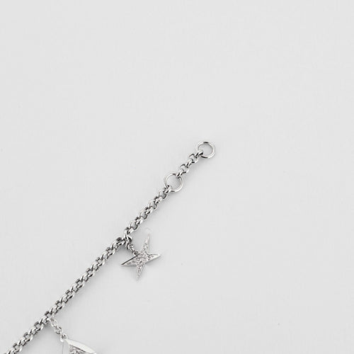 Bracelet MAUBOUSSIN - Bracelet Charms en or blanc et diamants 58 Facettes DV0878-2