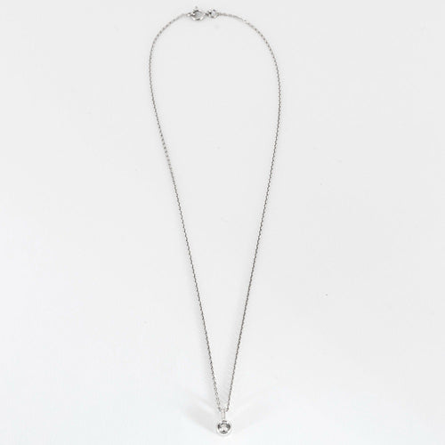 Bague Collier Solitaire en or blanc et diamant 58 Facettes DV0337-4