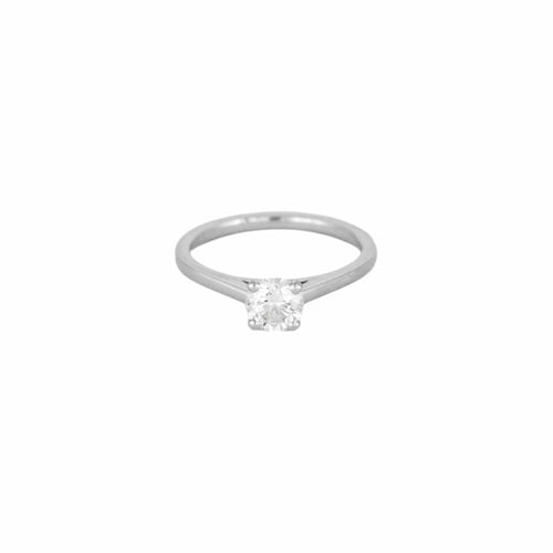 54 DE BEERS -DB Classic Taille Brillant - Solitaire en platine et diamant 58 Facettes DV0831-1-54-3