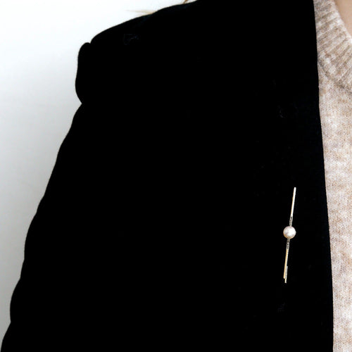 Broche Broche Art Nouveau Platine et or jaune, perle et diamants 58 Facettes DV10514-13