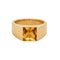 Bague 53 CARTIER - Tank - Bague or jaune et citrine suifée 58 Facettes DV9937-1-53-2