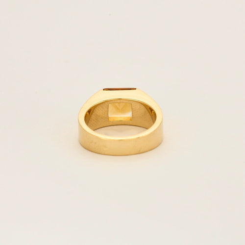 Bague 53 CARTIER - Tank - Bague or jaune et citrine suifée 58 Facettes DV9937-1-53-2