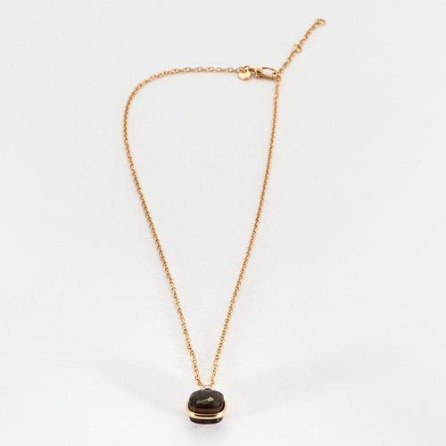 Collier POMELLATO-Collier en or rose, diamants et quartz fumé 58 Facettes DV10606-3