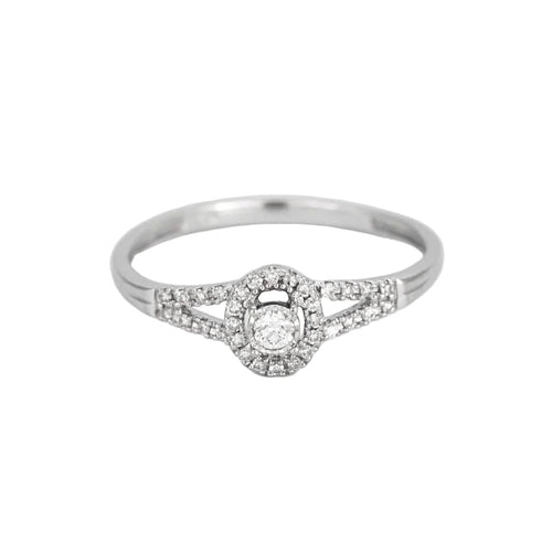 Bague 54 MAUBOUSSIN - Bague Solitaire Vie, Liberté & Amour en or blanc et diamants 58 Facettes DV9358-1