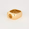 Bague 53 DINH VAN - Margot - Bague bandeau en or jaune et citrine 58 Facettes DV10776-2-53