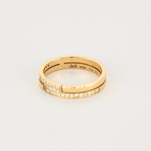 Bague 53 DINH VAN - Seventies - Bague en or jaune et diamants 58 Facettes DV0905-1-53