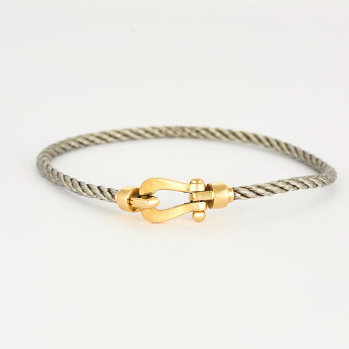 Bracelet FRED - Force 10 - Bracelet petit modèle or jaune et acier 58 Facettes DV0904-1