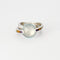 Bague 51.5 GUY LAROCHE - Bague croisée or blanc, aigue marine et pierres semi-préciseuses 58 Facettes DV3706-3-515-3