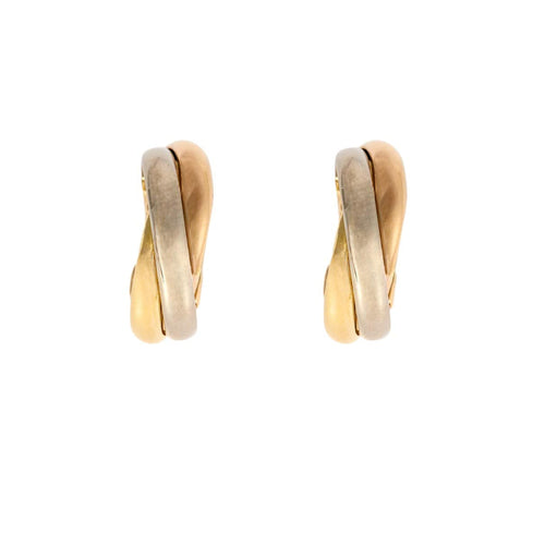Boucles d'oreilles CARTIER -  Trinity- Boucles d'oreilles en trois ors 58 Facettes DV0914-1