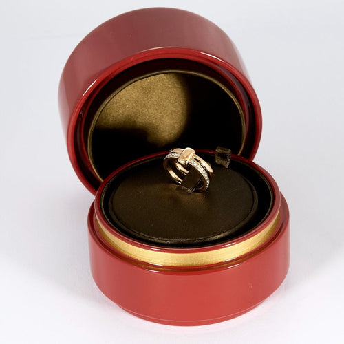 Bague 50 POMELLATO - Together - Bague or rose et diamants 58 Facettes DV10606-2-50-2