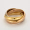 Bague 54 CARTIER - Trinity - bague or rose, or jaune, or blanc et diamants 58 Facettes DV0926-1-54-24