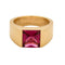 Bague 50 CARTIER - Tank - Bague or jaune et tourmaline rose 58 Facettes DV0922-1-50-5