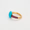 Bague 50 POMELLATO - Capri - Bague or rose, turquoise et rubis 58 Facettes DV0916-1-50-2
