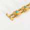 Bracelet Bracelet or jaune et turquoise 58 Facettes DV10645-14