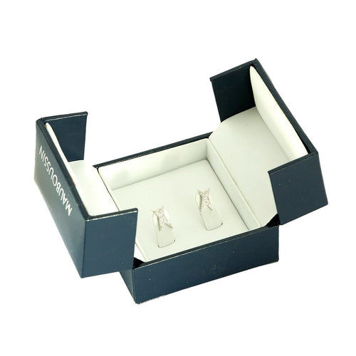 Boucles d'oreilles MAUBOUSSIN - Mes Nuances à Toi - Boucles d'oreilles en or blanc et diamants 58 Facettes DV11208-1