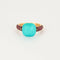Bague 51 POMELLATO - Capri - Bague or rose, rubis et turquoise 58 Facettes DV11308-4-51-2