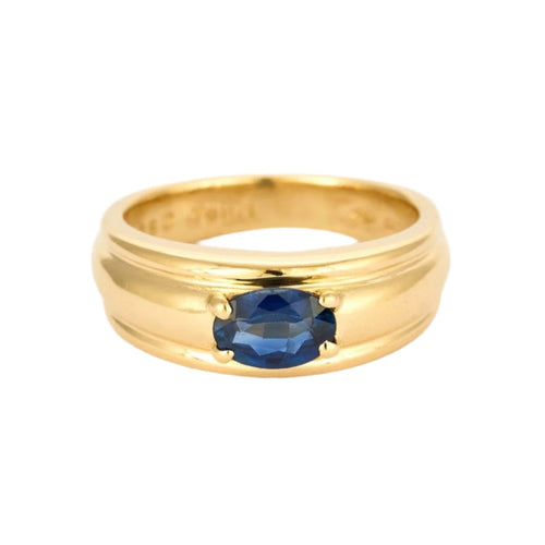 Bague 52 BOUCHERON - Axelle - Bague en or jaune et saphir 58 Facettes DV10996-1