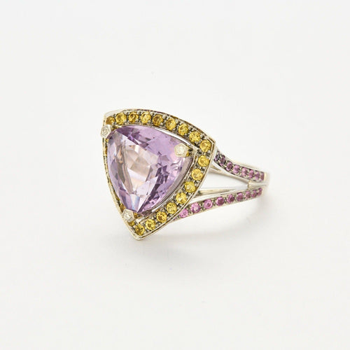 Bague 55 MAUBOUSSIN - Tellement Subtile - Bague or blanc, améthyste 58 Facettes DV0906-1-DV0882-1