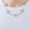 Collier VAN CLEEF & ARPELS - Vintage Alhambra - Collier or blanc et turquoise 58 Facettes DV0830-13