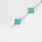 Bracelet VAN CLEEF & ARPELS - Vintage Alhambra - Bracelet or blanc et turquoise 58 Facettes DV0830-14