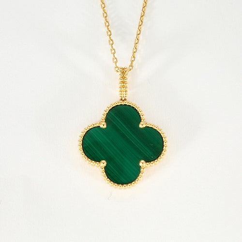 Collier VAN CLEEF & ARPELS - Magic Alhambra - Sautoir or jaune et malachite 58 Facettes DV0830-16