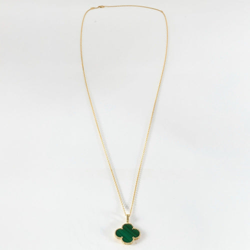Collier VAN CLEEF & ARPELS - Magic Alhambra - Sautoir or jaune et malachite 58 Facettes DV0830-16