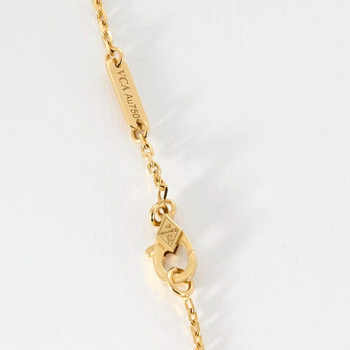 Collier VAN CLEEF & ARPELS - Magic Alhambra - Sautoir or jaune et malachite 58 Facettes DV0830-16