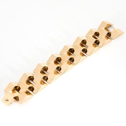 Bracelet Bracelet Tank années 40 en or jaune 58 Facettes DV0927-1