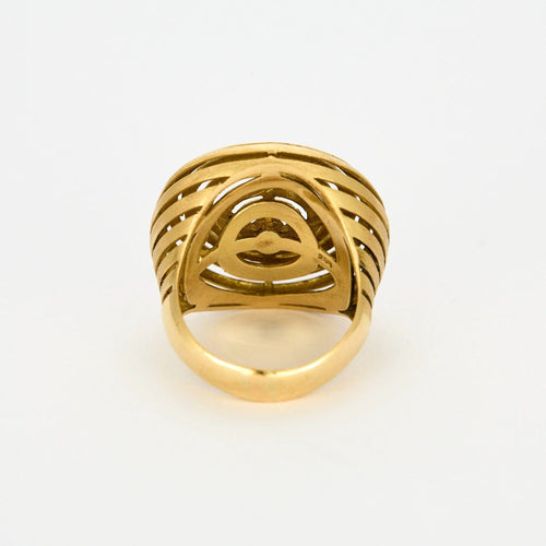 Bague 56 Bague or jaune amati et diamant 58 Facettes DV0924-1-56-3