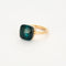 Bague 56 POMELLATO - Nudo Maxi - Bague or rose et Topaze Blue London 58 Facettes DV0942-1-56-3