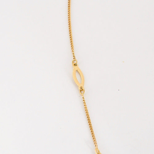 Collier Collier or jaune à motif d'abeille, diamants et rubis 58 Facettes DV10645-17