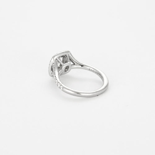 Bague 47 Tiffany & Co. Bague TIFFANY & CO - Bague Soleste Diamant taille coussin 58 Facettes DV9507-1-47-2