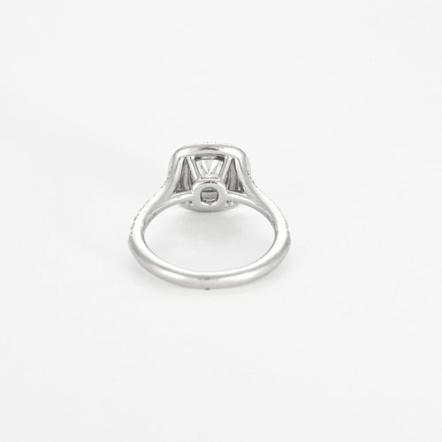 Bague 47 Tiffany & Co. Bague TIFFANY & CO - Bague Soleste Diamant taille coussin 58 Facettes DV9507-1-47-2