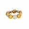 Bague 59 CHANTECLER- Bagues souples en or jaune et or gris, diamants et saphirs jaune 58 Facettes DV0956-1-59-2