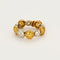 59 CHANTECLER- Bagues souples en or jaune et or gris, diamants et saphirs jaune 58 Facettes DV0956-1-59-2