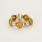 59 CHANTECLER- Bagues souples en or jaune et or gris, diamants et saphirs jaune 58 Facettes DV0956-1-59-2